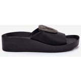 S. BARSKI Leather Ladies Slippers With Decoration | Shoptok.si