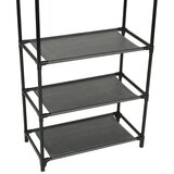  Stalak za odjeću čelik i netkana tkanina 55x28,5x175 cm crni | shoptok.hr