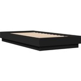 vidaXL Posteljni okvir črn 90x190 cm inženirski les | Shoptok.si