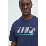 The North Face Bombažna kratka majica moška, mornarsko modra barva, NF0A87E78K21