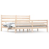 The Living Store Posteljni okvir iz trdne borovine 200x200 cm - Posteljni Okvir, (21531451) | Shoptok.si