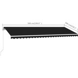 Tenda prostostoječa ročno zložljiva 500x300 cm antracitna | Shoptok.si
