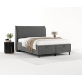 Maison de Rêve Sivi tapecirani bračni krevet s prostorom za odlaganje 200x200 cm Pearl – | shoptok.hr