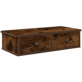 Maison Chic Stenska polica - Viseča Polica s predali dimljen hrast 60x28x15 cm inž. les, (21793412) | Shoptok.si