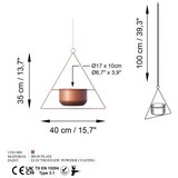 WALLXPERT decorative pot bakarna saksija harpusta copper | ePonuda.com