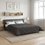  Poletna odeja Antracit 240 x 260 cm Mikrofibra in Teddy flis, (5000284438) | Shoptok.si