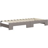  Dnevni krevet na razvlačenje smeđesivi 100 x 200 cm od tkanine | shoptok.hr