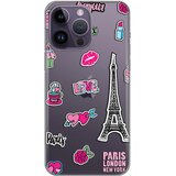  silikonska maska za iPhone 14 Pro Max 6.7 Love Paris Print Skin providna Cene