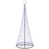  LED božićno drvce s 295 LED svjetlima Plava 250 cm Metal | shoptok.hr
