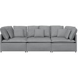  Modularna sofa s jastucima, tkanina, svijetlo siva | Shoptok.si