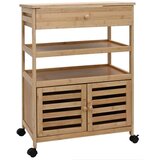  Kuhinjska Kolica s Kotačima Prirodna 59 5 x 36 x 82 cm Bambus | shoptok.hr