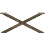  Noge za stolić X-oblika 2 kom prirodni čelik 70x(30-31)cm čelik | shoptok.hr