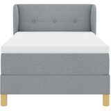  Krevet s opruga kutije Svjetlosiva 100 x 200 cm tkanina | shoptok.hr