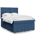  Krevet s oprugama i madracem plavi 140 x 190 cm od tkanine | shoptok.hr