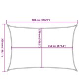 Jedro za zaštitu od sunca 160 g/m² smeđe-sivo 3 x 5 m HDPE | shoptok.hr