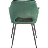 MID.YOU NASLANJAČ, les, kovina, tekstil črna, temno zelena | Shoptok.si