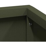  Vrtna saksija Maslinasto zelena 100 x 100 x 50 cm Čelična vrata | shoptok.hr
