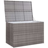 vidaXL Vrtna škatla siva 150x100x100 cm poli ratan | Shoptok.si