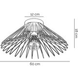 ONLI - Plafonska svetiljka DUCCIO 1xE27/22W/230V prečnik 60 cm crna | Eponuda.com