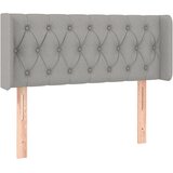 Maison Chic vzglavna omarica - nočna omarica - posteljna omarica z ušesi svetlo sivo 93x16x78/88 cm blago, (21708511) Cene