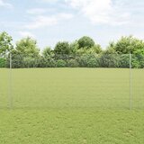 vidaXL Zavarena žičana ograda s 44 U nosača Siva 1.4x50 m Čelik Cijene