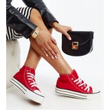 Gemre Red high-top sneakers with thick soles Bagy | Shoptok.si