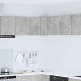 VidaXL viseći ormarić zidne riga beton siva i bijela 57 x 57 x 40 cm VidaXL viseći ormarić zidne riga beton siva i bijela 57 x 57 x 40 cm Slike