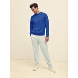 Fruit Of The Loom Blue Men's Sweatshirt Lightweight Set-in-Sweat Sweat | Shoptok.si