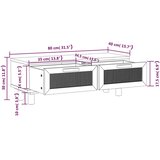 Stolić za kavu smeđi 80x40x30 cm konstruirano drvo i borovina | shoptok.hr