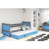 BestBed Postelja RICO z monostjo dodatnega leia-Grafit-Modra | Shoptok.si