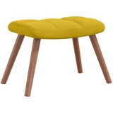  Stolica za opuštanje s osloncem za noge boja senfa baršunasta | shoptok.hr