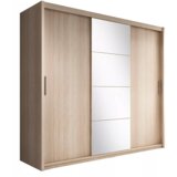 Kondela Garderobna omara z drsnimi vrati, hrast sonoma, 235x216, CHIARA Cene