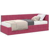  Kutni krevetni okvir s madracem 2 kom. Vinska crvena 80 x 200 cm | Shoptok.si