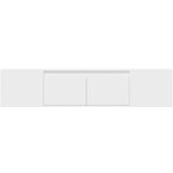 vidaXL Stenska TV omarica z LED lučkami bela 180x31x39,5 cm | Shoptok.si