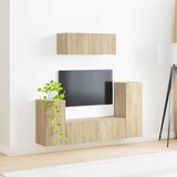  Set TV komoda 4 pcs Sonoma hrast Konstruirano drvo | shoptok.hr