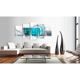  Slika na akrilnom staklu - Turquoise Expression [Glass] 200x100 | shoptok.hr