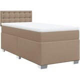 Krevet s oprugama i madrac cappuccino 80x200 cm od umjetne kože | shoptok.hr