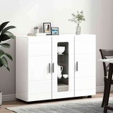 vidaXL kreveta s policom visoko sjajno bijela 55.5 x 29 x 100 cm | shoptok.hr