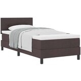 vidaXL Postelja z vzmetnico z vzmetnico Temno rjava 80 x 200 cm blago, (5000128655) | Shoptok.si