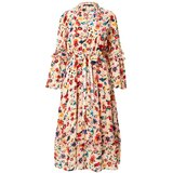 French Connection Obleka bež / oranžna / roza / rdeča | Shoptok.si