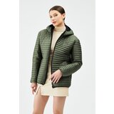 River Club Women's Khaki Hooded Inner Lined Water And Windproof Coat. | ePonuda.com