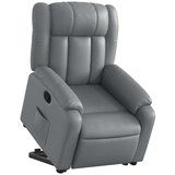  Naslonjač na podizanje od umjetne kože siva | Eponuda.com