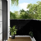 Balkonski zaslon crni 120x800 cm 100 % poliester Oxford | shoptok.hr