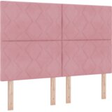  Roza Žametna Postelja s Blazino 140x200 cm, (22050566) | Shoptok.si