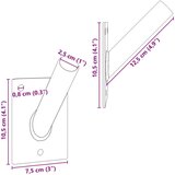 vidaXL Crna Čelik 105 x 75 mm Prijenosni Držač zastava Pravokutni | shoptok.hr