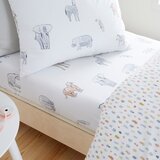 Bianca Bijela pamučna dječja plahta s gumom za bračni krevet 135x190 cm Zoo Animals – | shoptok.hr