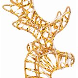  Reindeer vuče saonice Topla bijela 30 x 12 x 55 cm PET | shoptok.hr