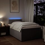  Krevet s oprugama i madracem smeđesivi 120 x 190 cm od tkanine | shoptok.hr
