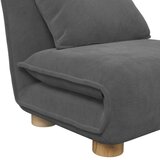 Bessagi Home Fotelj S Funkcijo Ležišča Bella, Temno Siva | Shoptok.si