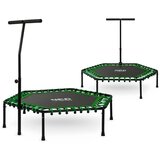 Neo-Sport fitness trampolin s ručkom 127 cm – šesterokutni, zeleni | shoptok.hr
